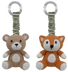 Living Textiles Living Textiles 2pk Stroller Toy Bear & Fox