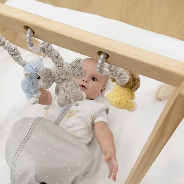 Living Textiles Living Textiles 2pk Stroller Toy Zebra & Lion