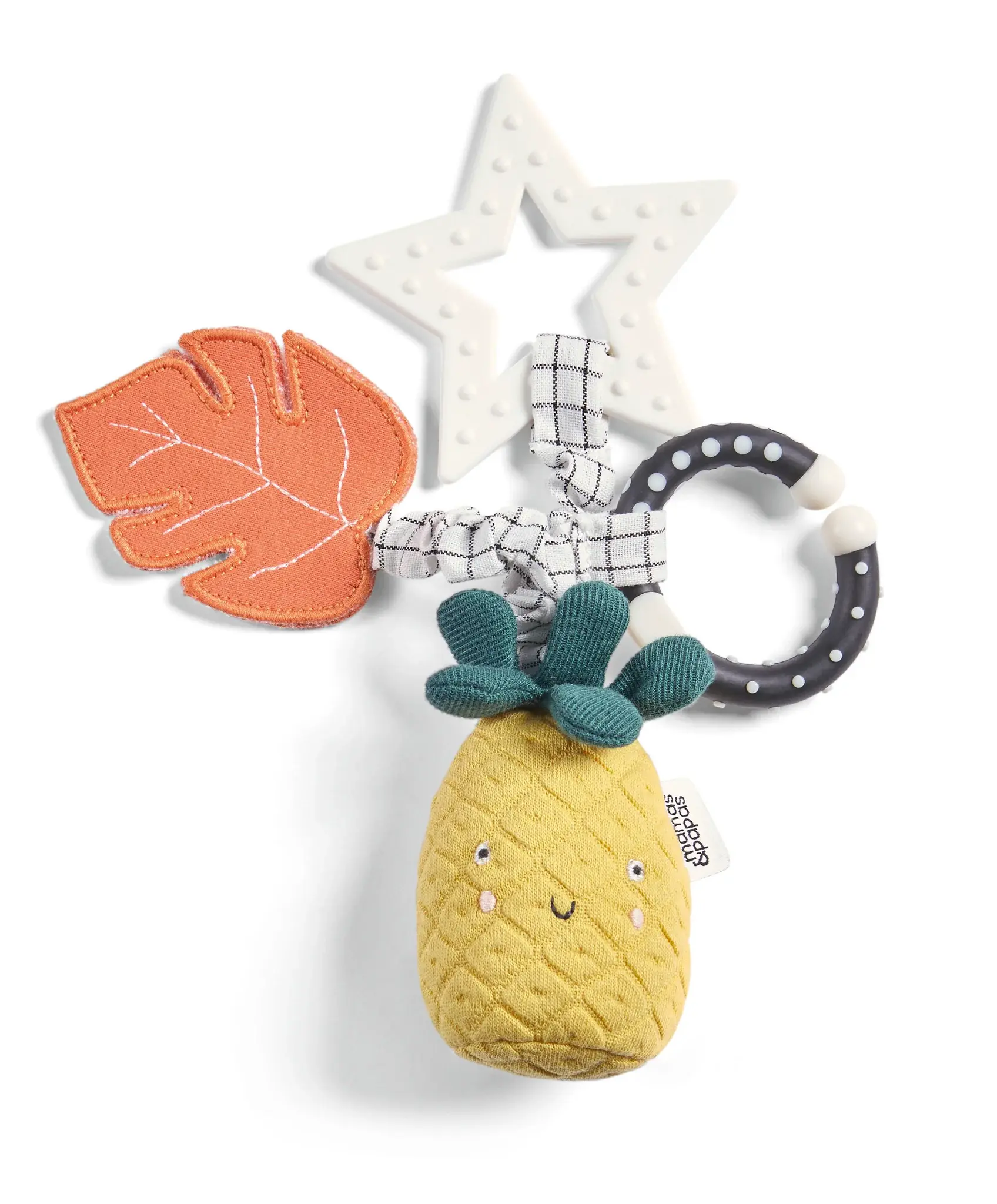 Mamas and Papas Mamas & Papas Wildly Adventures Educational Teething Toy - Linkie Pineapple