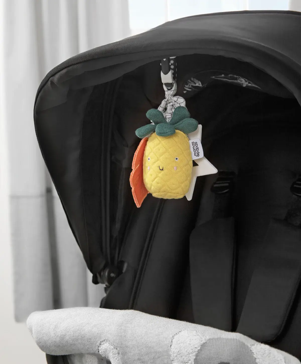 Mamas and Papas Mamas & Papas Wildly Adventures Educational Teething Toy - Linkie Pineapple