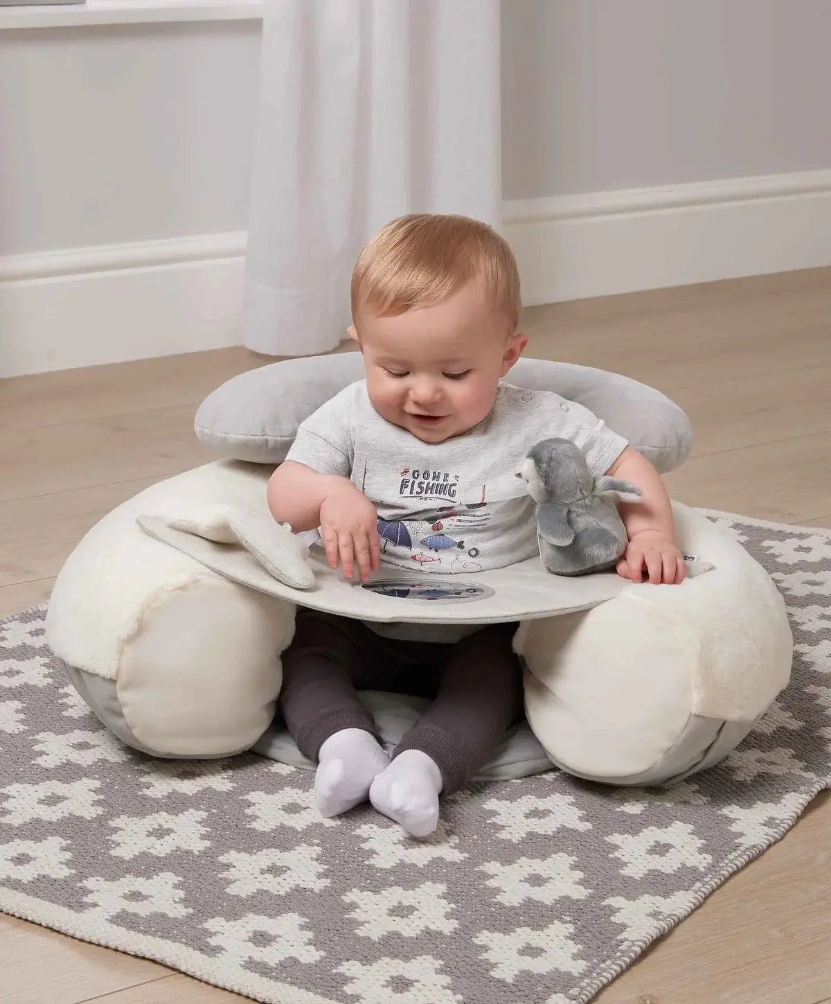 Mamas and Papas Mamas & Papas Sit & Play Baby Floor Seat - Wish Upon A Cloud