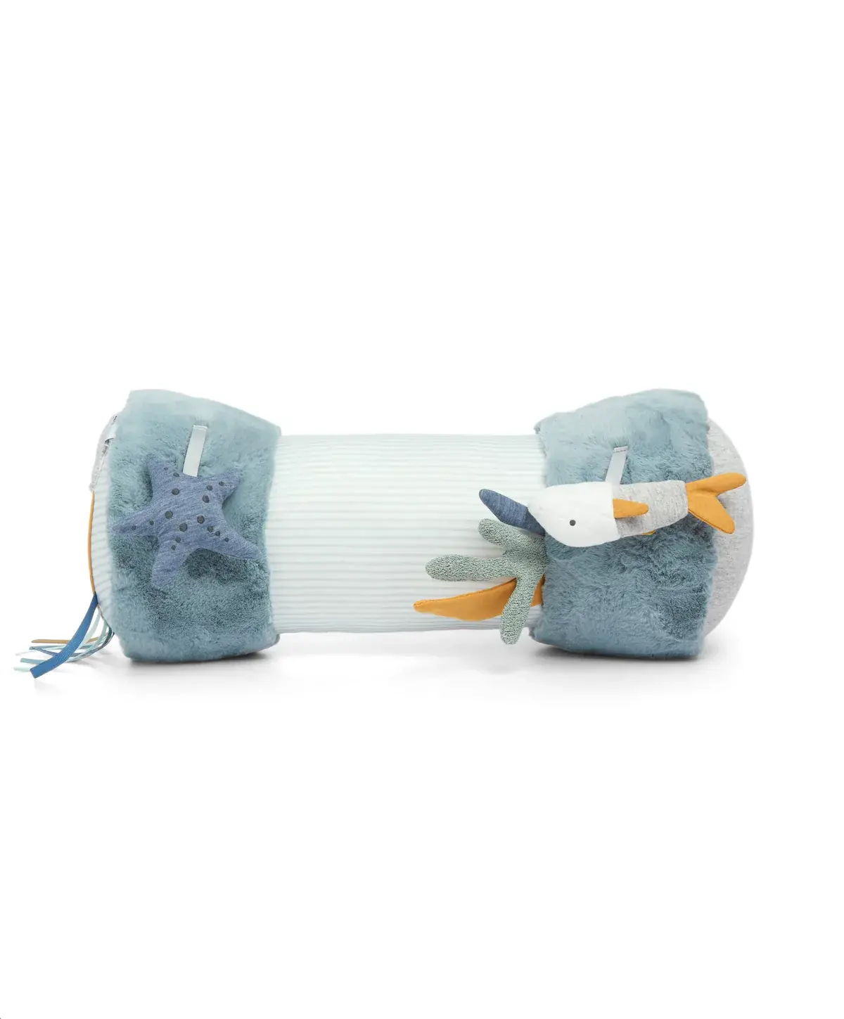 Mamas and Papas Mamas & Papas Tummy Time Roll - Welcome to the World (Blue)
