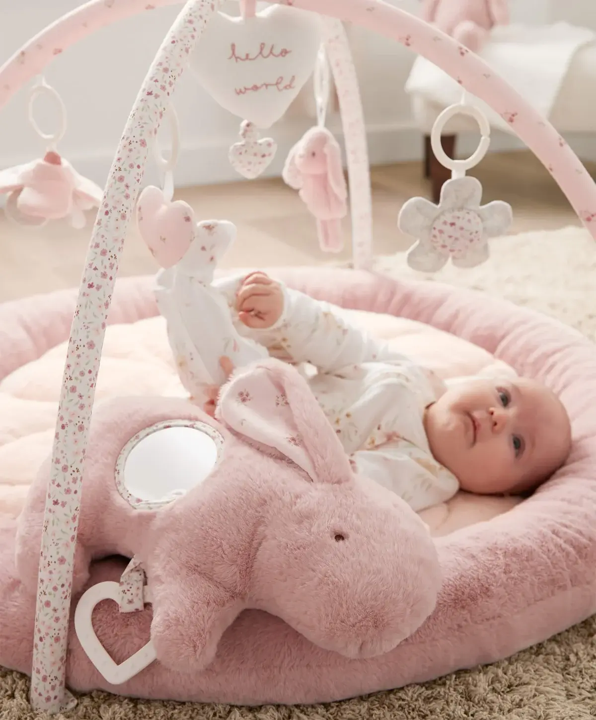 Mamas & Papas Mamas & Papas Playmat & Gym - Welcome to the World (Pink)