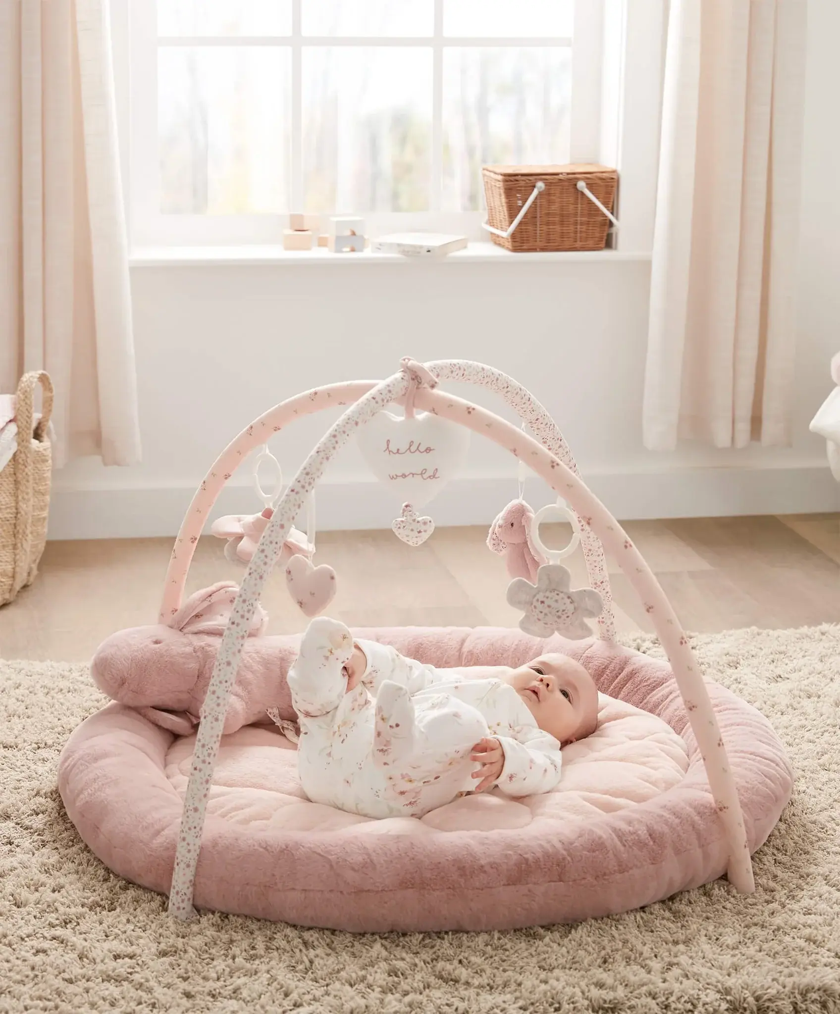 Mamas & Papas Mamas & Papas Playmat & Gym - Welcome to the World (Pink)
