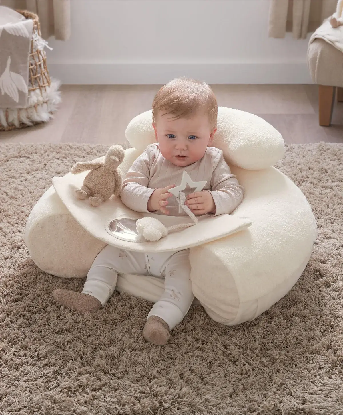 Mamas and Papas Mamas & Papas Sit & Play Baby Floor Seat - Welcome to the World (Duckling)