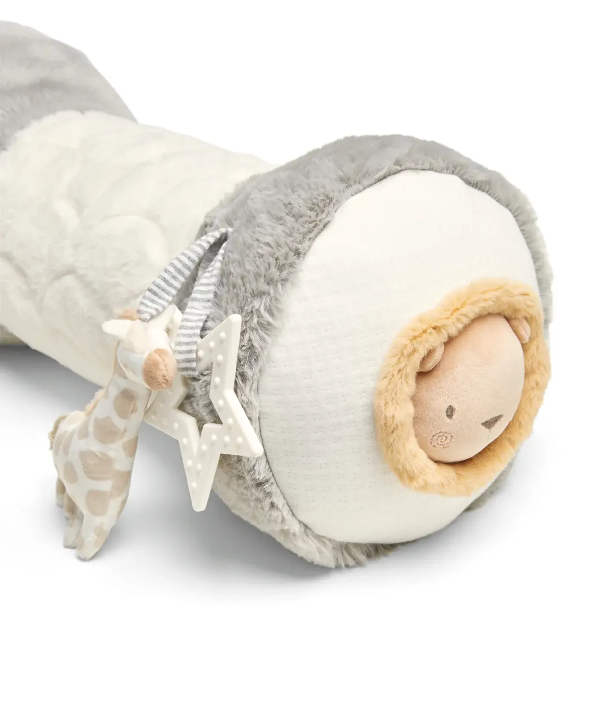Mamas and Papas Mamas & Papas Tummy Time Roll - Welcome to the World (Grey)