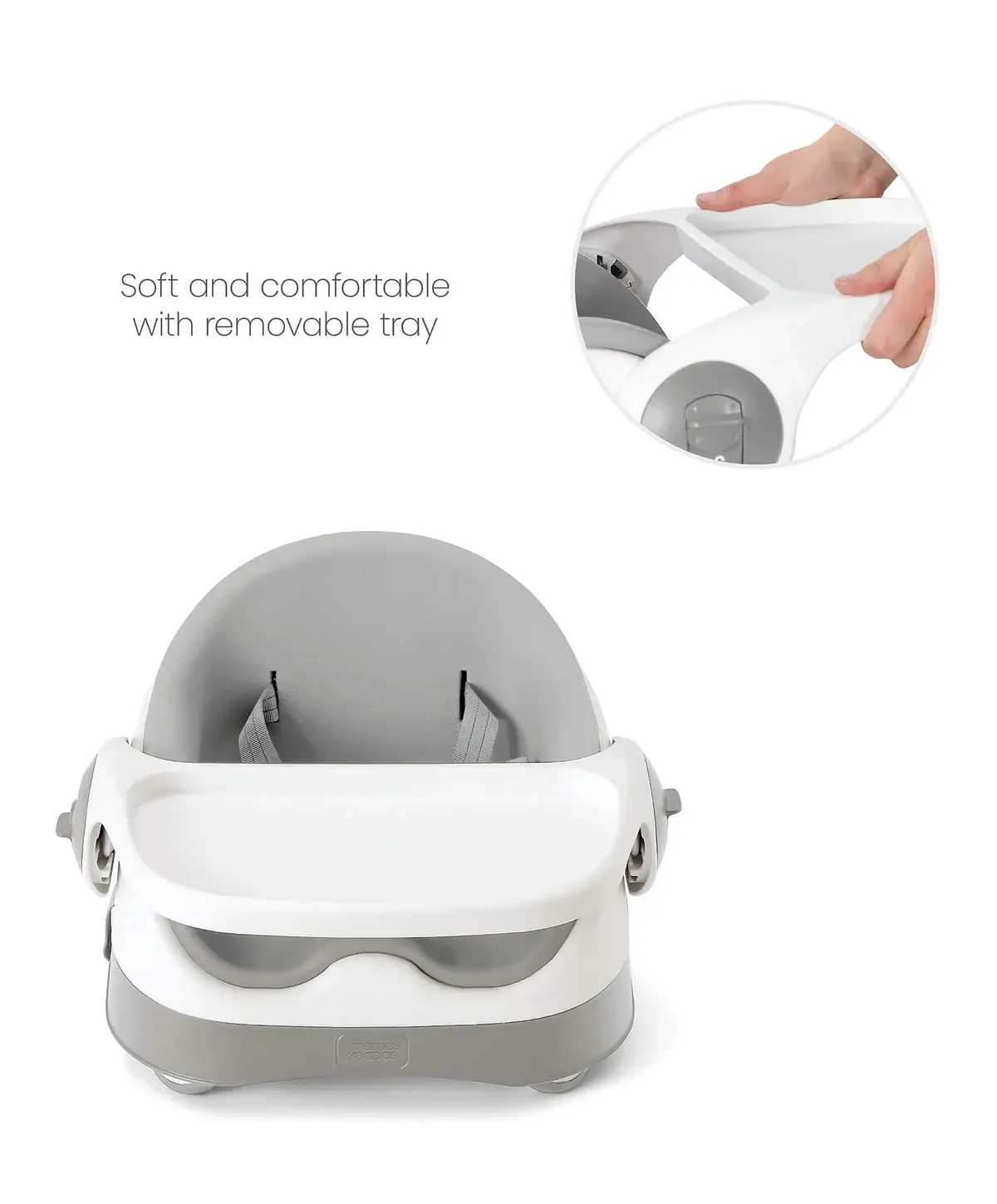 Mamas and Papas Mamas & Papas Baby Bud Booster Seat - Pebble Grey