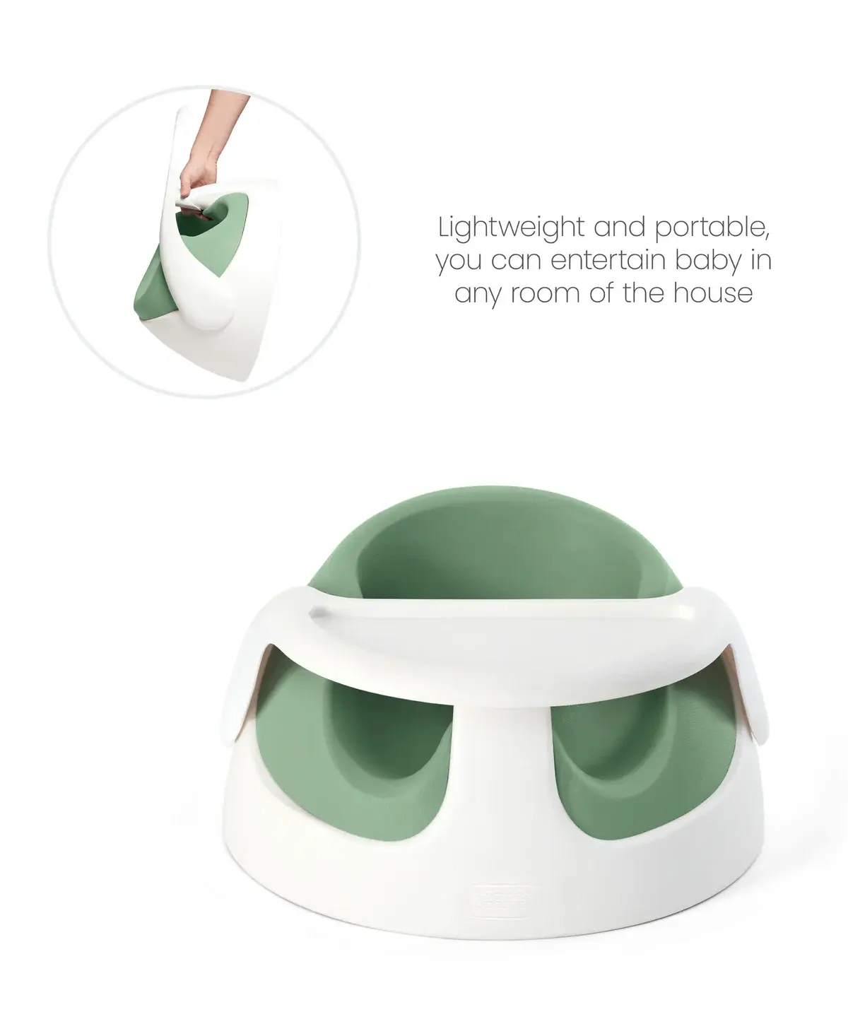 Mamas and Papas Mamas & Papas Snug Floor Seat with Activity Tray - Eucalyptus