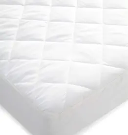 Mamas and Papas Mamas & Papas Cot Bed Cotton Quilted Mattress Protector (140cm x 70cm) - White