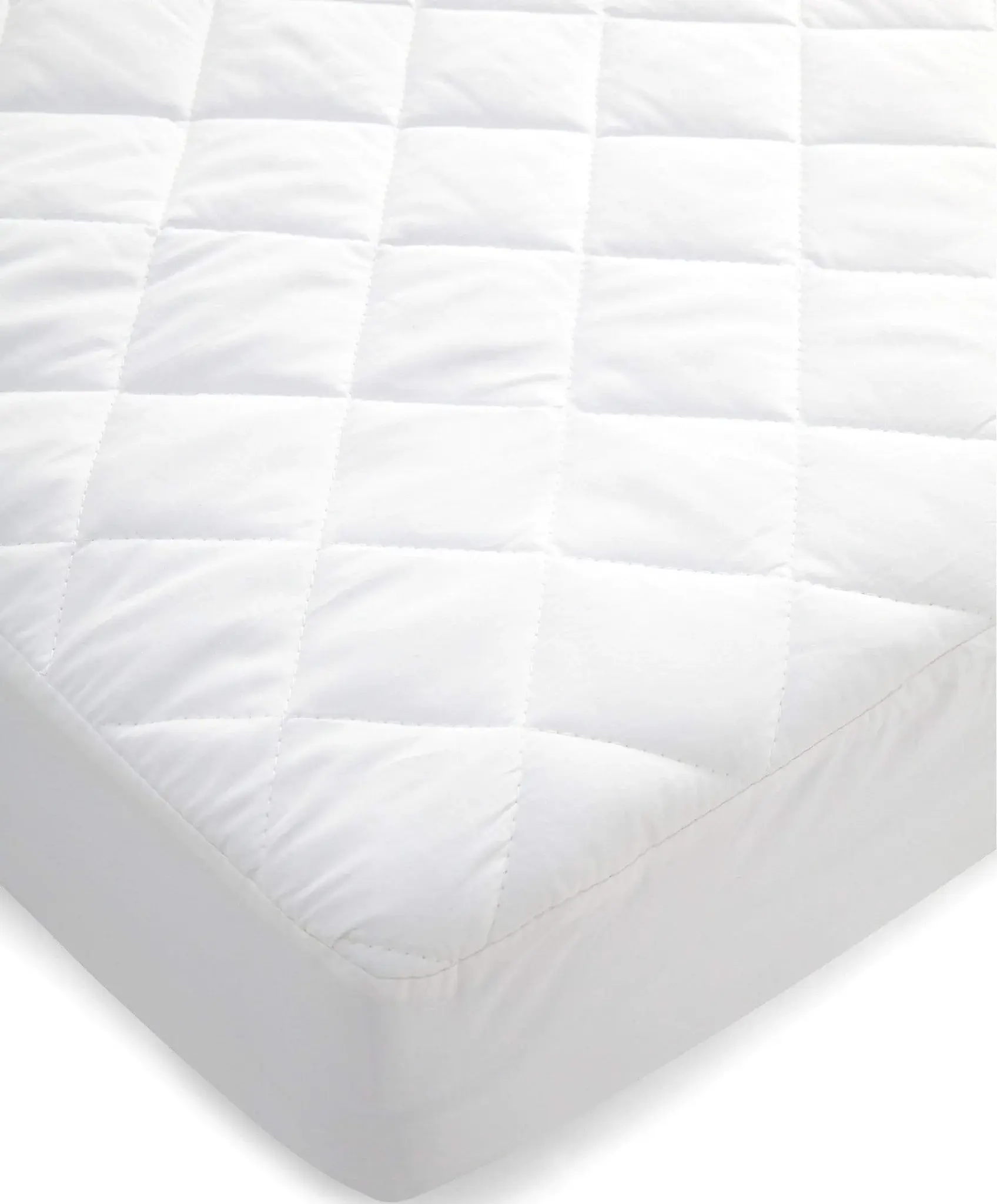Mamas and Papas Mamas & Papas Cot Bed Cotton Quilted Mattress Protector (140cm x 70cm) - White