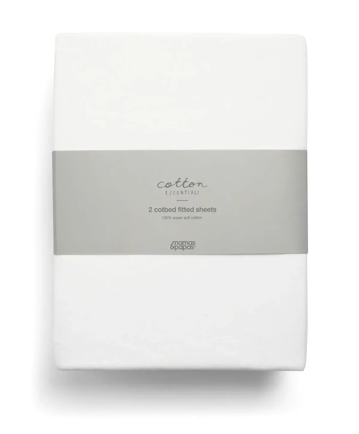 Mamas and Papas Mamas & Papas Cot Fitted Sheet Set 2 pk - White