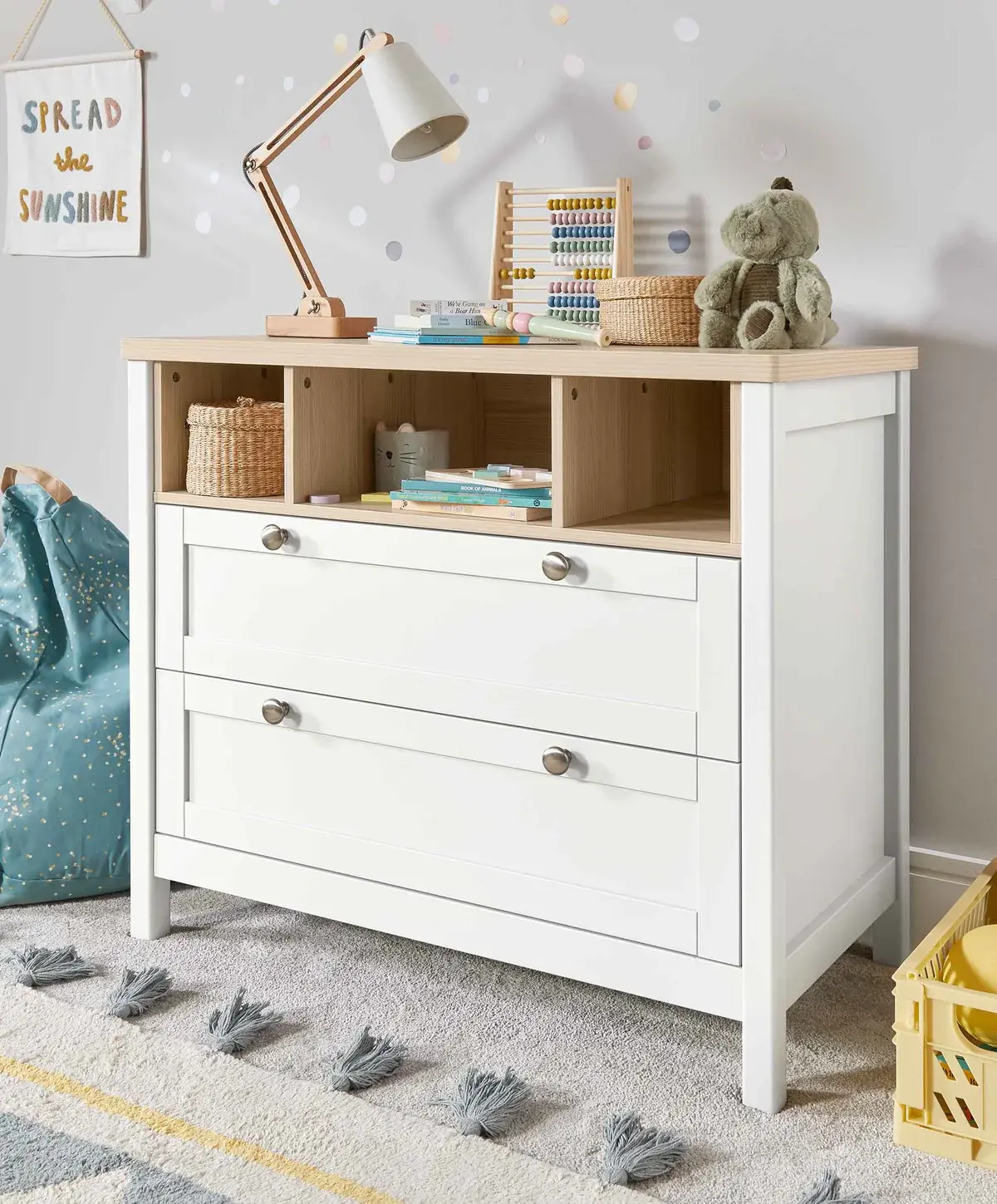 Mamas and Papas Mamas & Papas Harwell Dresser/Changetable - White/Natural