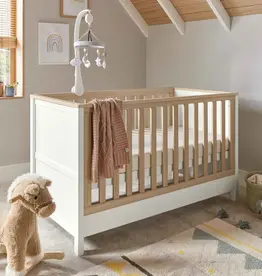 Mamas & Papas Mamas & Papas Harwell Cot Bed - White/Natural