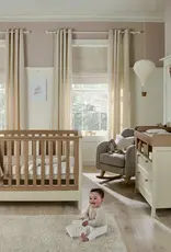 Mamas and Papas Mamas & Papas Harwell Bundle 5pc Set - Cot, Mattress, quilted mattress protector, fitted sheet, dresser, change table top - Cashmere