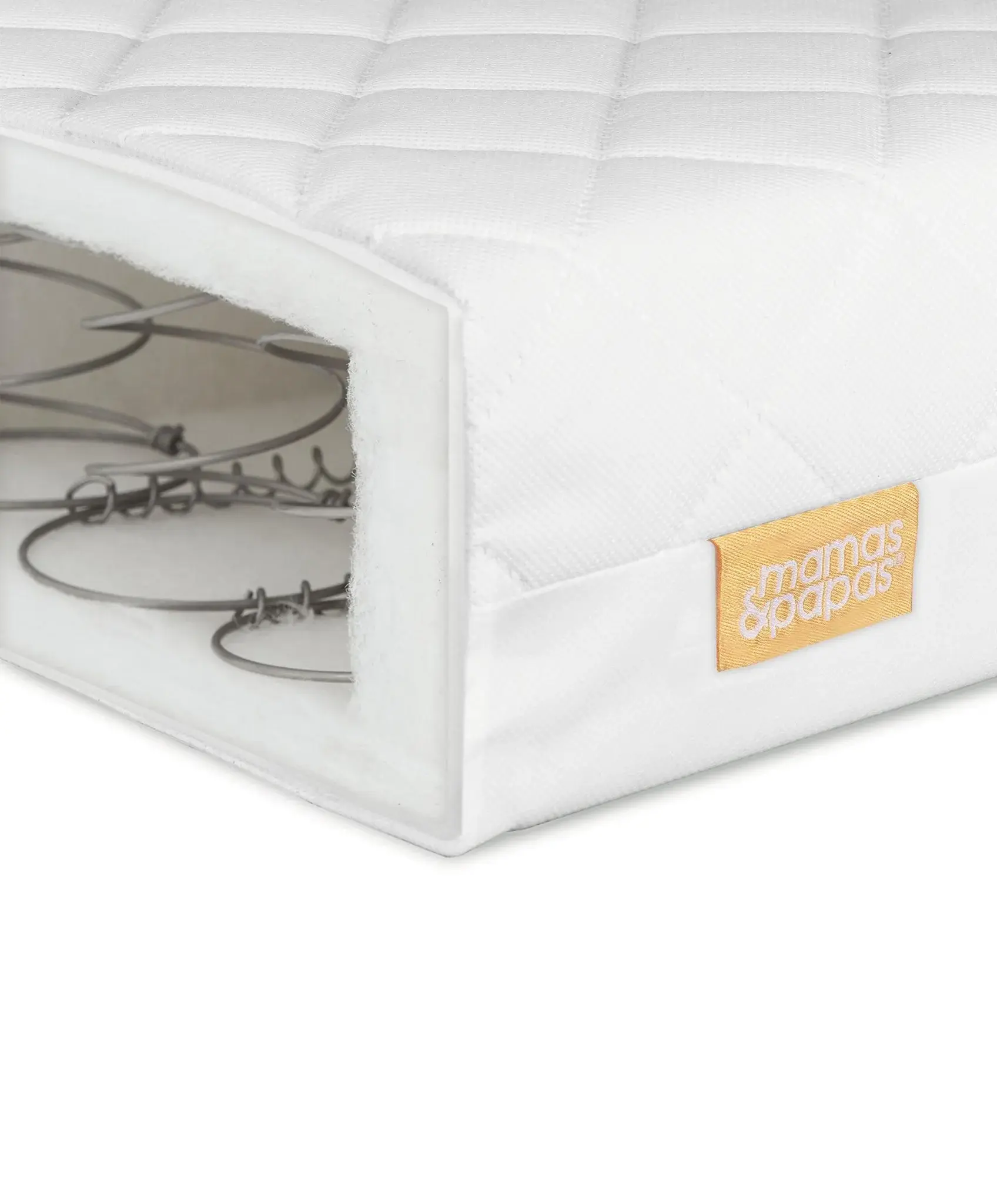 Mamas and Papas Mamas & Papas Harwell Bundle 5pc Set - Cot, Mattress, quilted mattress protector, fitted sheet, dresser, change table top - Cashmere