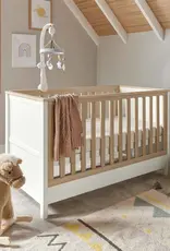 Mamas and Papas Mamas & Papas Harwell Bundle 4pc Set - Cot, Mattress, quilted mattress protector, fitted sheet - White/Natural