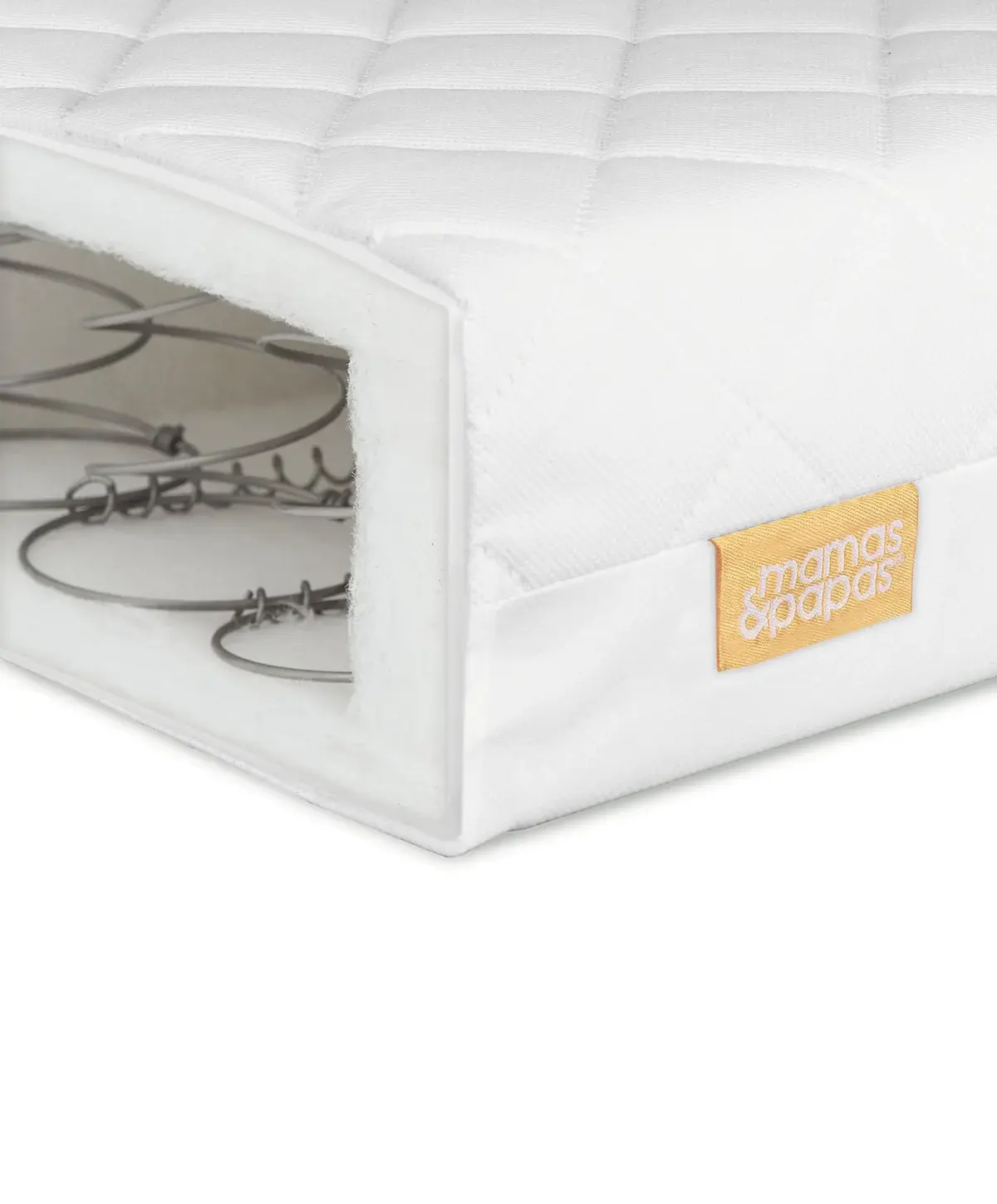 Mamas and Papas Mamas & Papas Harwell Bundle 4pc Set - Cot, Mattress, quilted mattress protector, fitted sheet - Cashmere