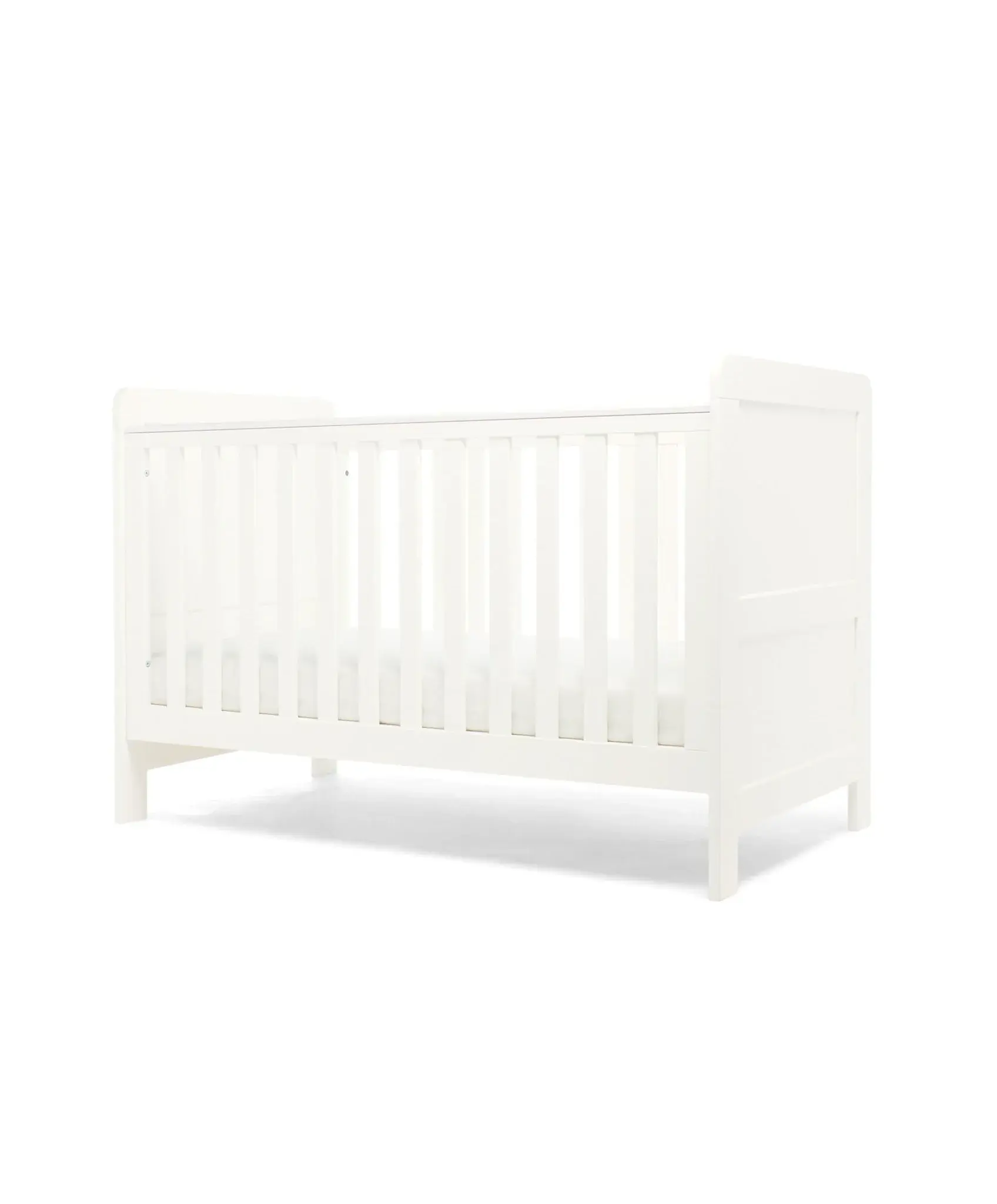 Mamas and Papas Mamas & Papas Hampden Bundle 4pc Set - Cot, Mattress, quilted mattress protector, fitted sheet - White