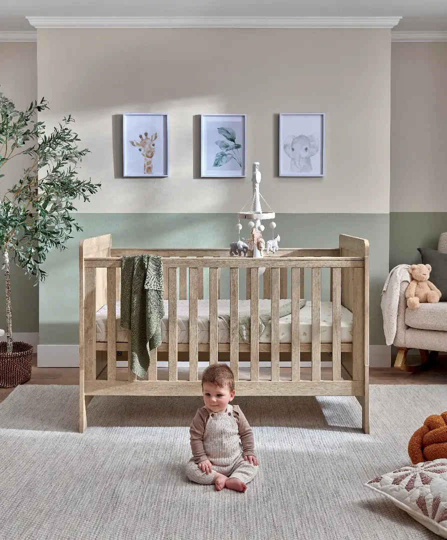 Mamas and Papas Mamas & Papas Atlas Cot Bed - Light Oak