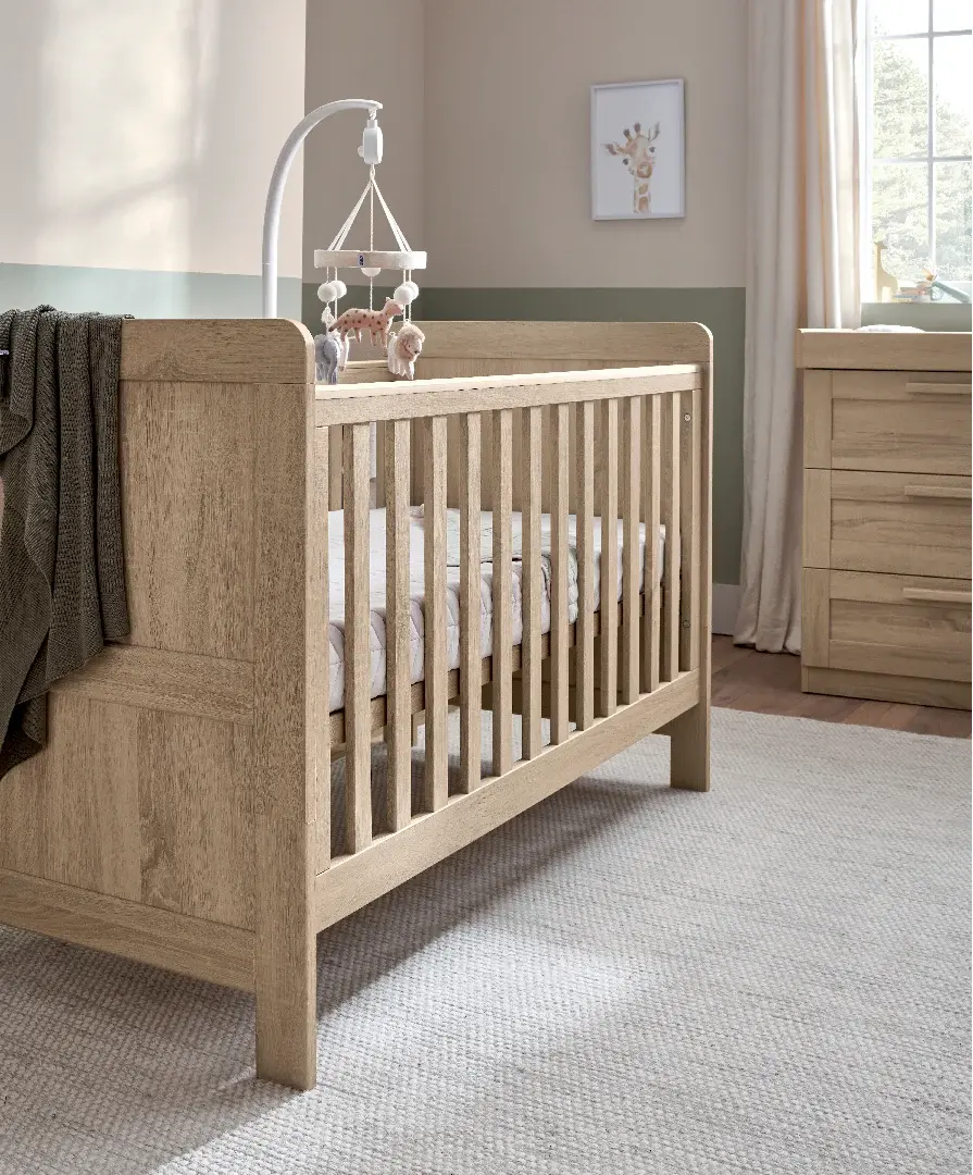 Mamas & Papas Mamas & Papas Atlas Cot Bed - Light Oak