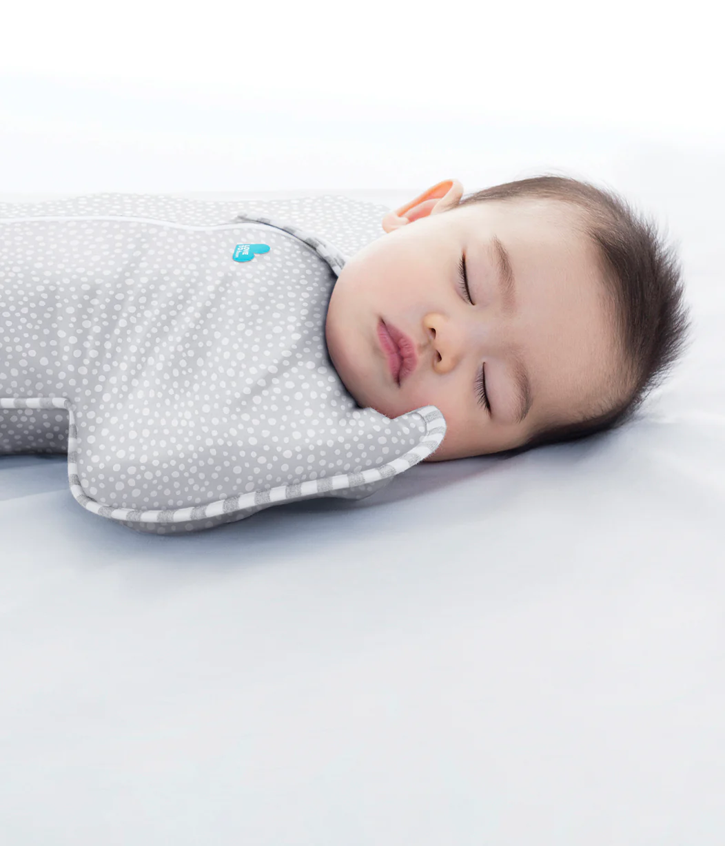 Love To Dream Love To Dream Swaddle UP™ Bamboo Original 1.0 Tog Grey- Wave Dot