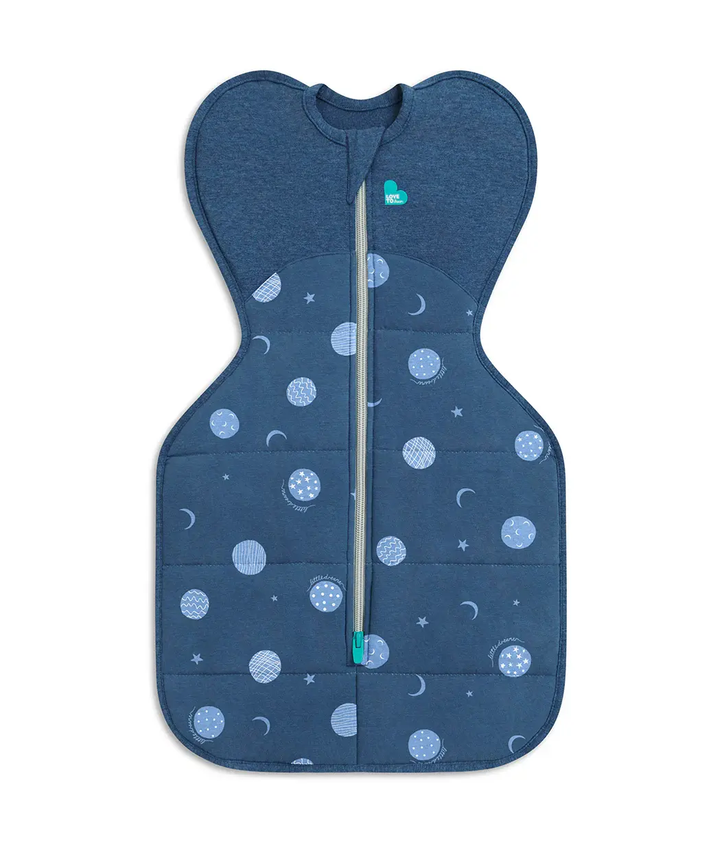 Love To Dream Love to Dream Swaddle Up 2.5T Quilted Stretch Cotton Little Dreamer Denim Blue