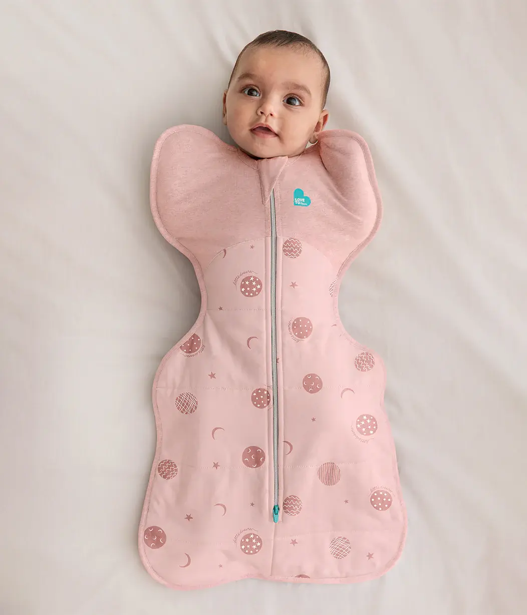 Love To Dream Love to Dream Swaddle Up 2.5T Quilted Stretch Cotton Little Dreamer Dusty Pink