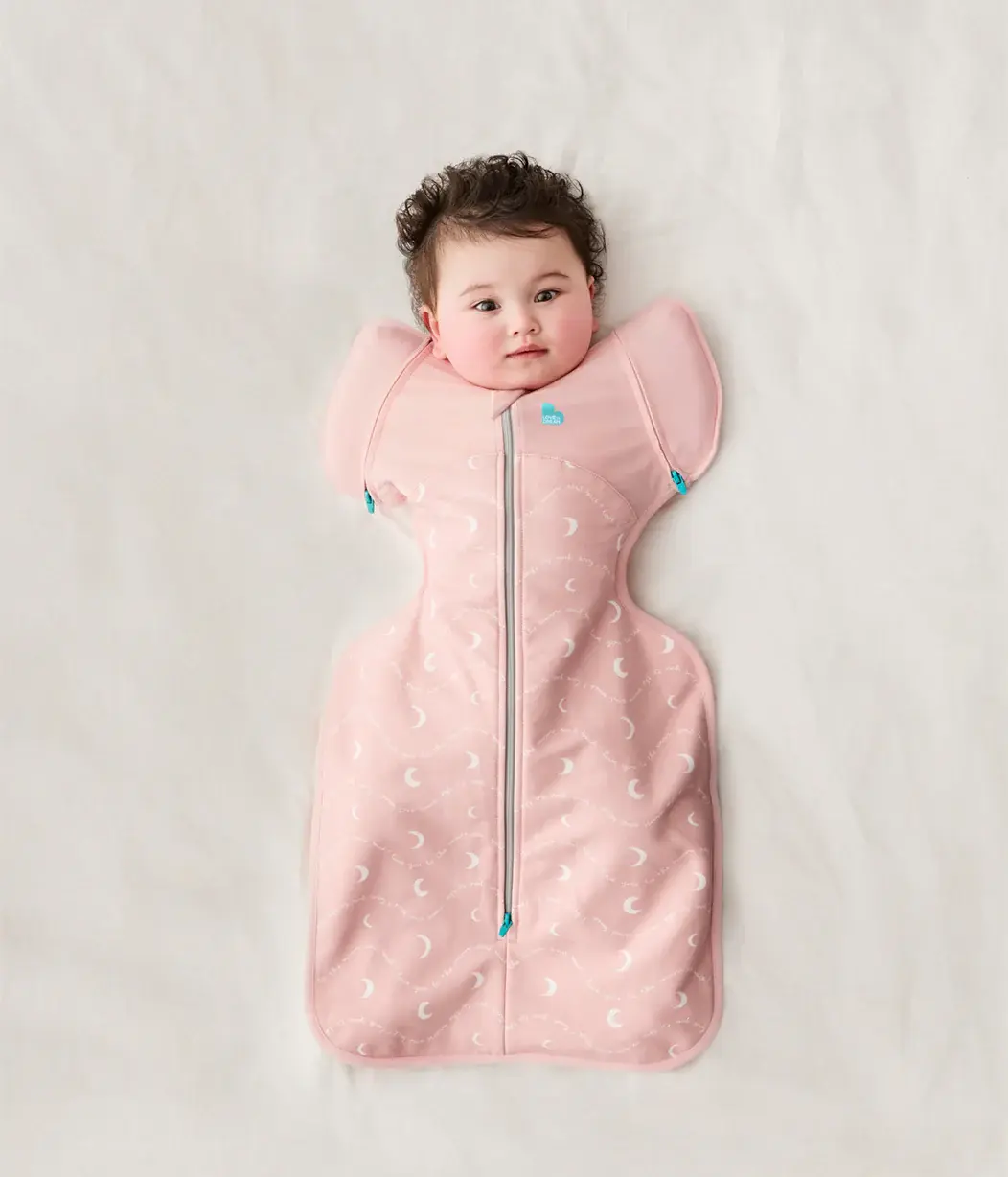 Love To Dream Love to Dream Transition Bag 1.5T Stretch Cotton Fleece Moon And Back Dusty Pink