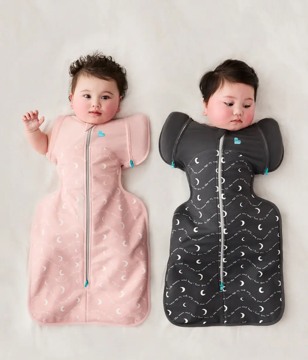 Love To Dream Love to Dream Transition Bag 1.5T Stretch Cotton Fleece Moon And Back Dusty Pink