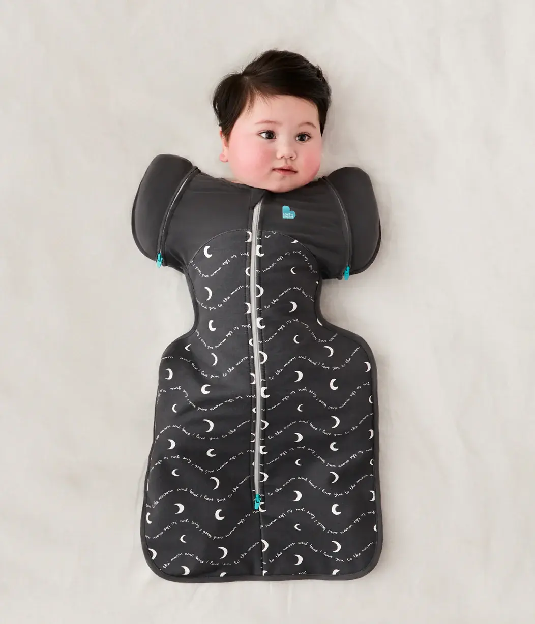 Love To Dream Love to Dream Transition Bag 1.5T Stretch Cotton Fleece Moon And Back Charcoal