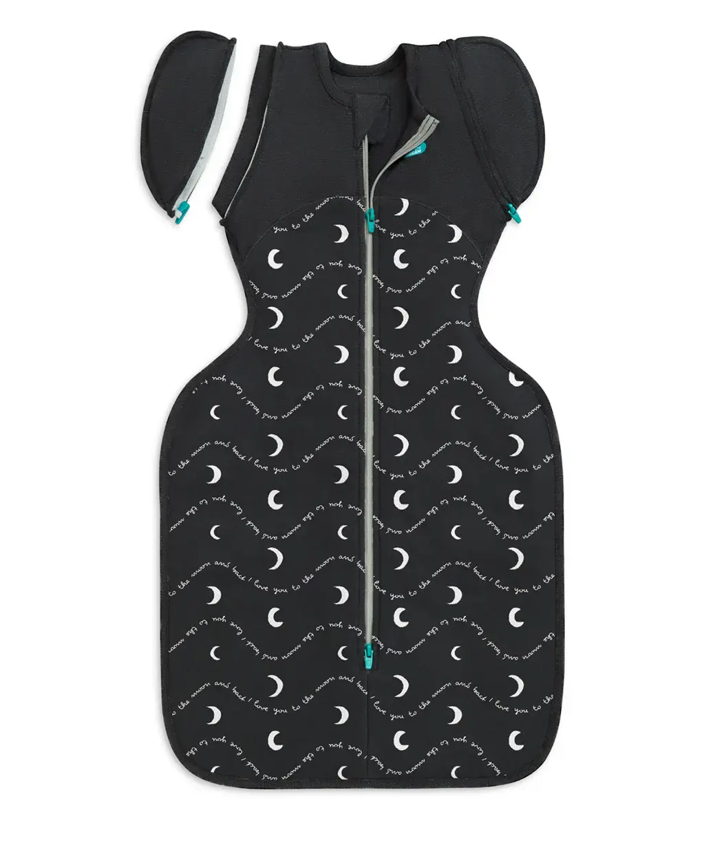 Love To Dream Love to Dream Transition Bag 1.5T Stretch Cotton Fleece Moon And Back Charcoal