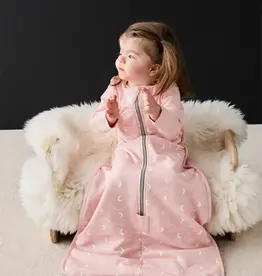 Love To Dream Love to Dream Sleep Bag 1.5T Stretch Cotton Fleece Moon & Back Dusty Pink