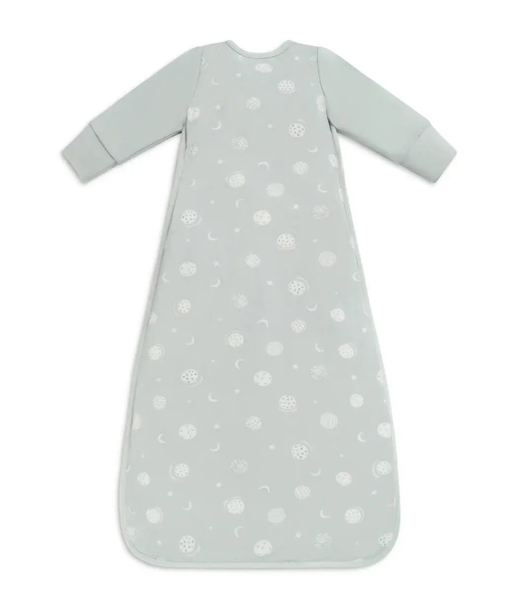 Love To Dream Love to Dream Sleep Bag 1.5T Stretch Cotton Fleece Moon & Back Olive