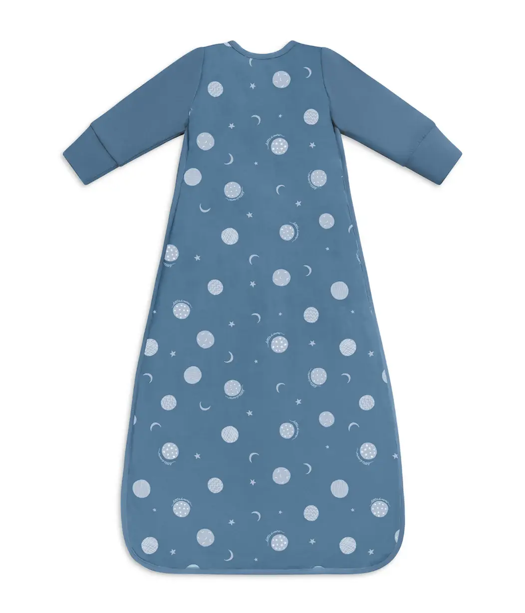 Love To Dream Love to Dream Sleep Bag 1.5T Stretch Cotton Fleece Moon & Back Denim