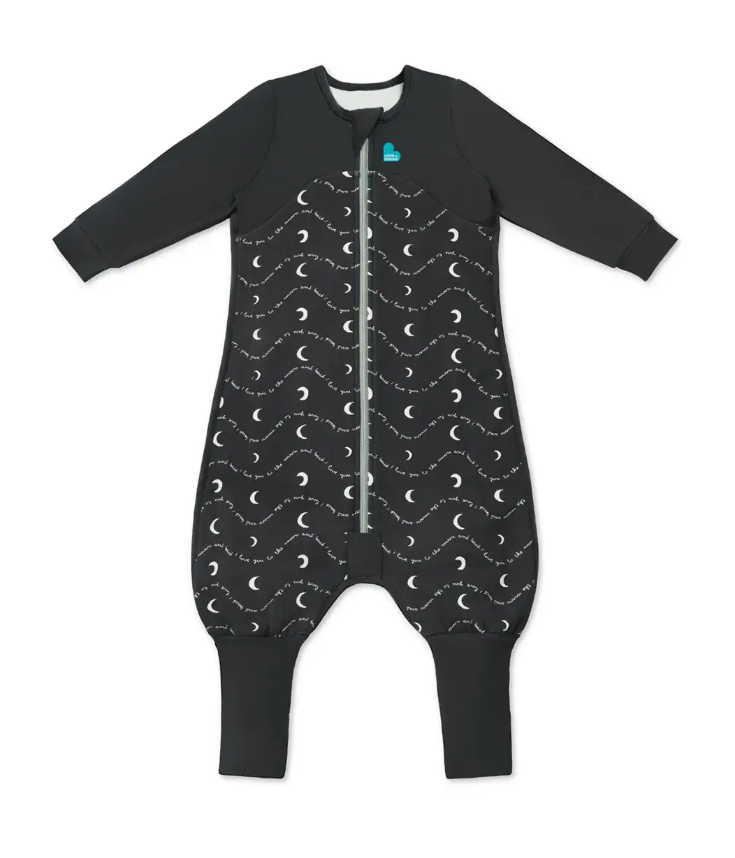 Love To Dream Love to Dream Sleep Suit 1.5T Stretch Cotton Fleece Moon & Back Charcoal