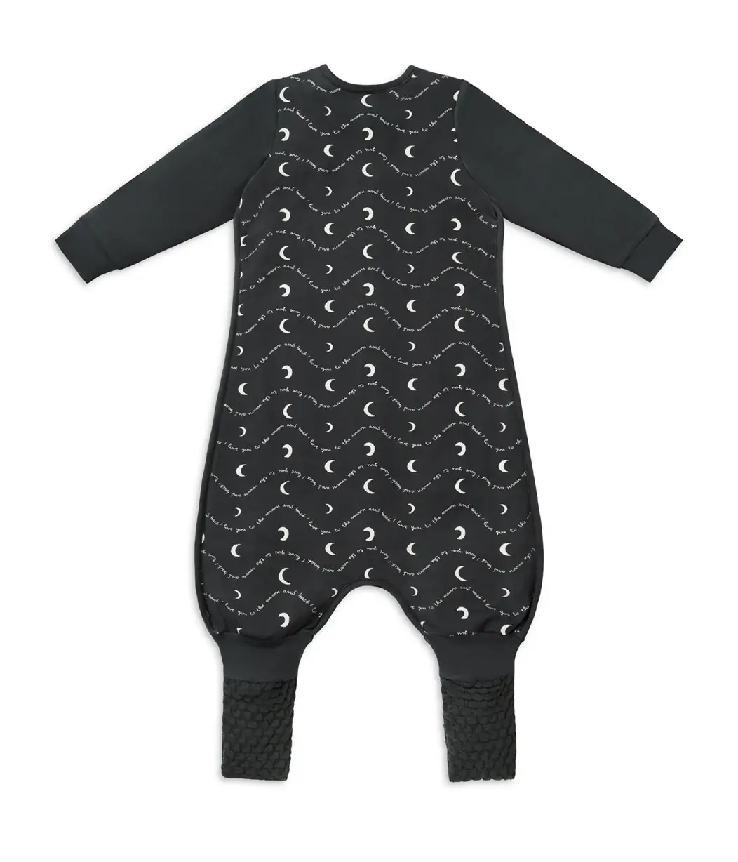 Love To Dream Love to Dream Sleep Suit 1.5T Stretch Cotton Fleece Moon & Back Charcoal