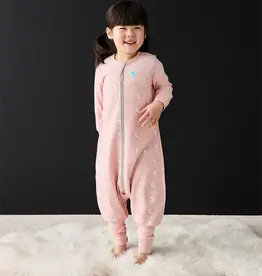 Love To Dream Love to Dream Sleep Suit 1.5T Stretch Cotton Fleece Moon & Back Dusty Pink