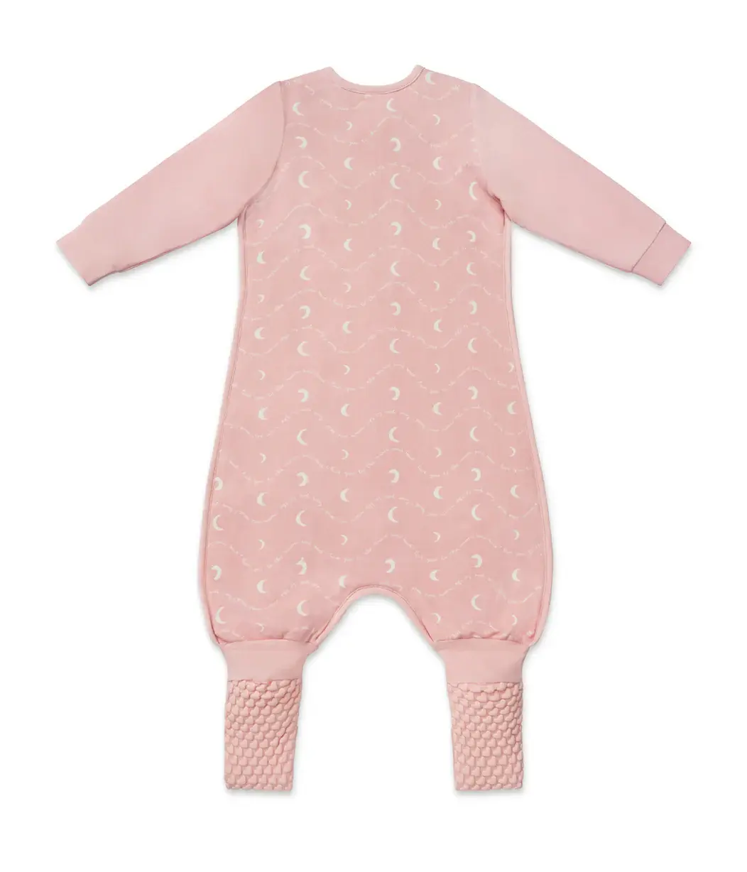 Love To Dream Love to Dream Sleep Suit 1.5T Stretch Cotton Fleece Moon & Back Dusty Pink