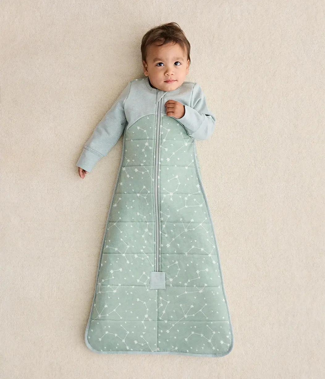 Love To Dream Love to Dream Sleep Bag 2.5T Quilted Stretch Cotton Stellar Olive