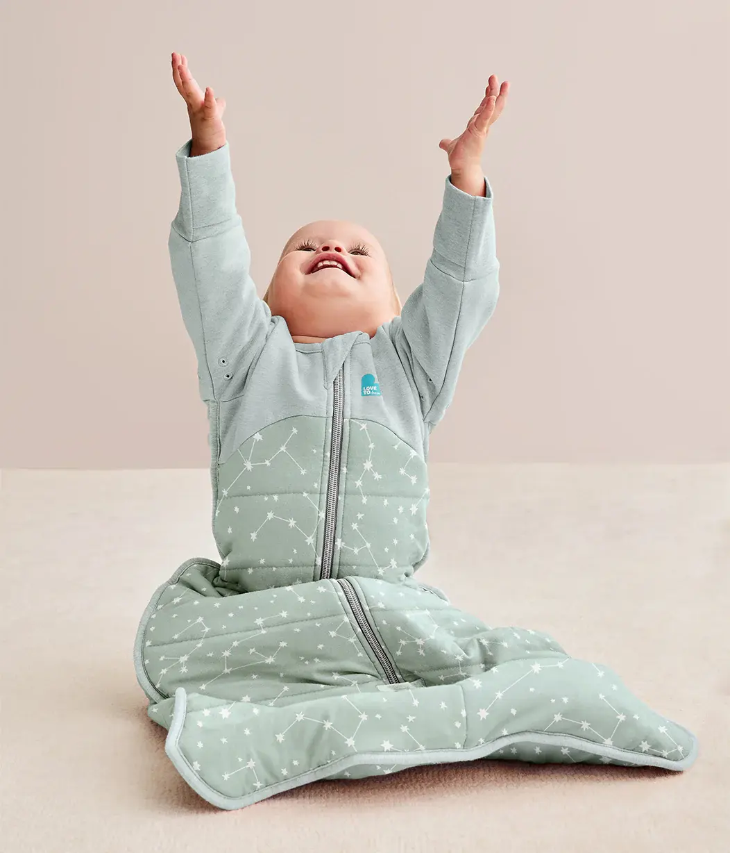 Love To Dream Love to Dream Sleep Bag 2.5T Quilted Stretch Cotton Stellar Olive