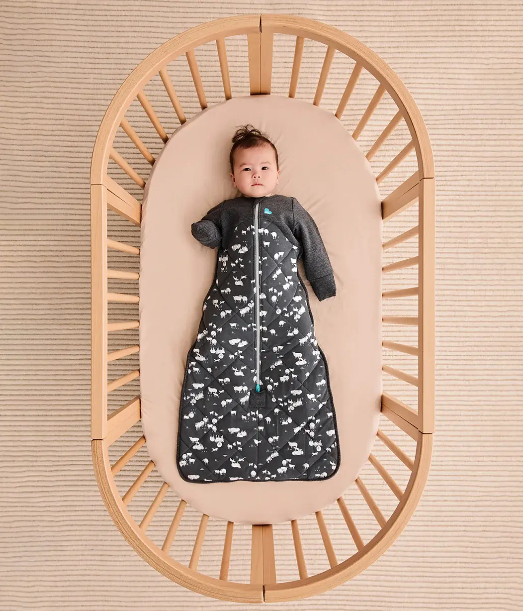 Love To Dream Love to Dream Sleep Bag 3.5T Organic Cotton and Merino Charcoal