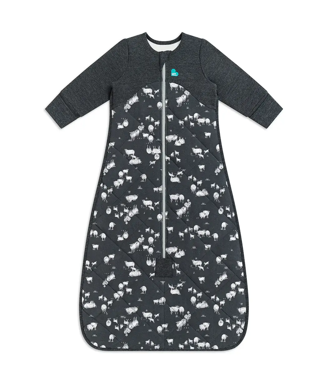 Love To Dream Love to Dream Sleep Bag 3.5T Organic Cotton and Merino Charcoal