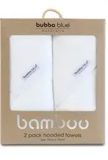 Bubba Blue Bubba Blue Bamboo White 2pk Hooded Towels