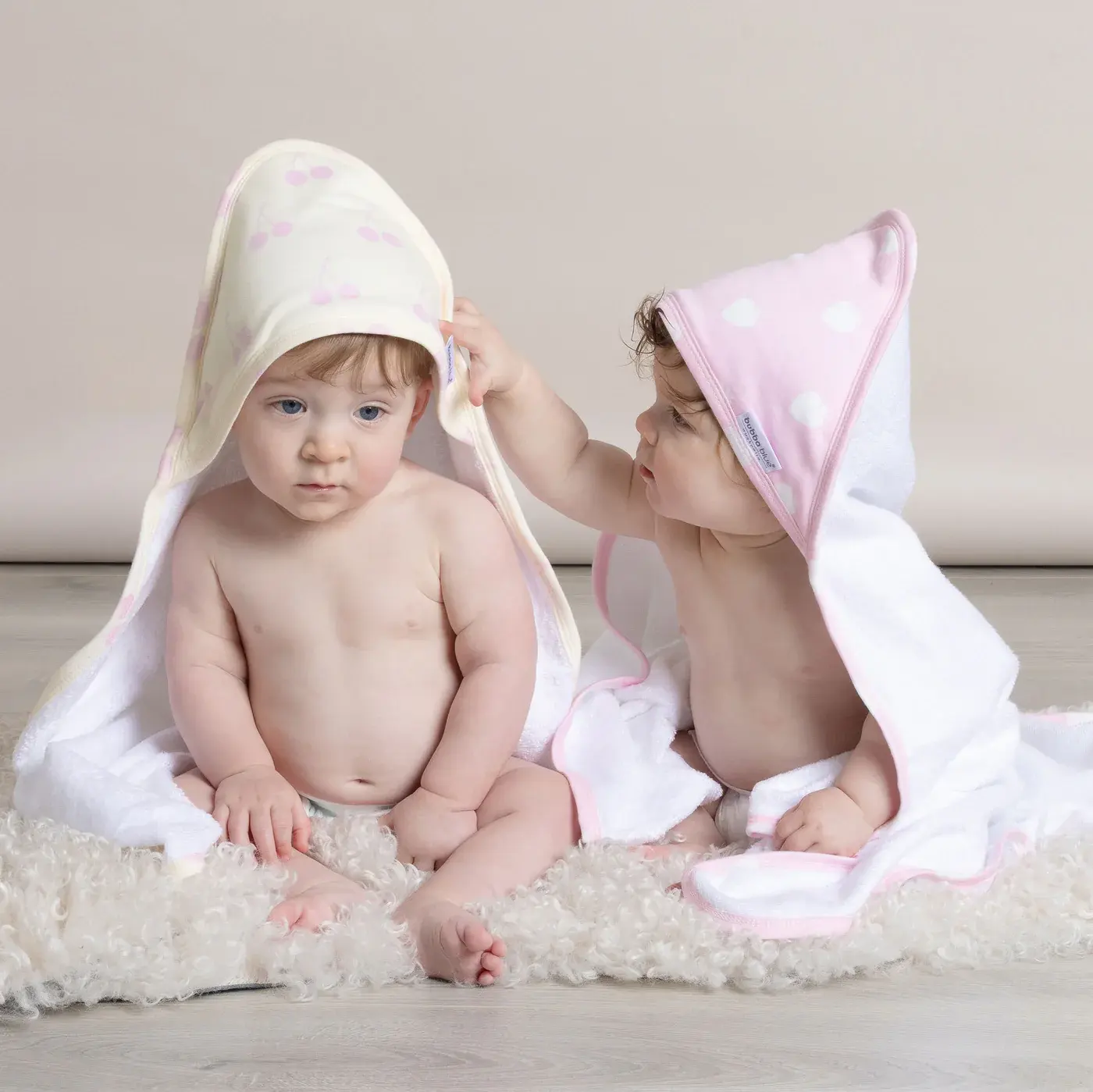 Bubba Blue Bubba Blue Sorbet Nordic 2 PK Hooded Towel