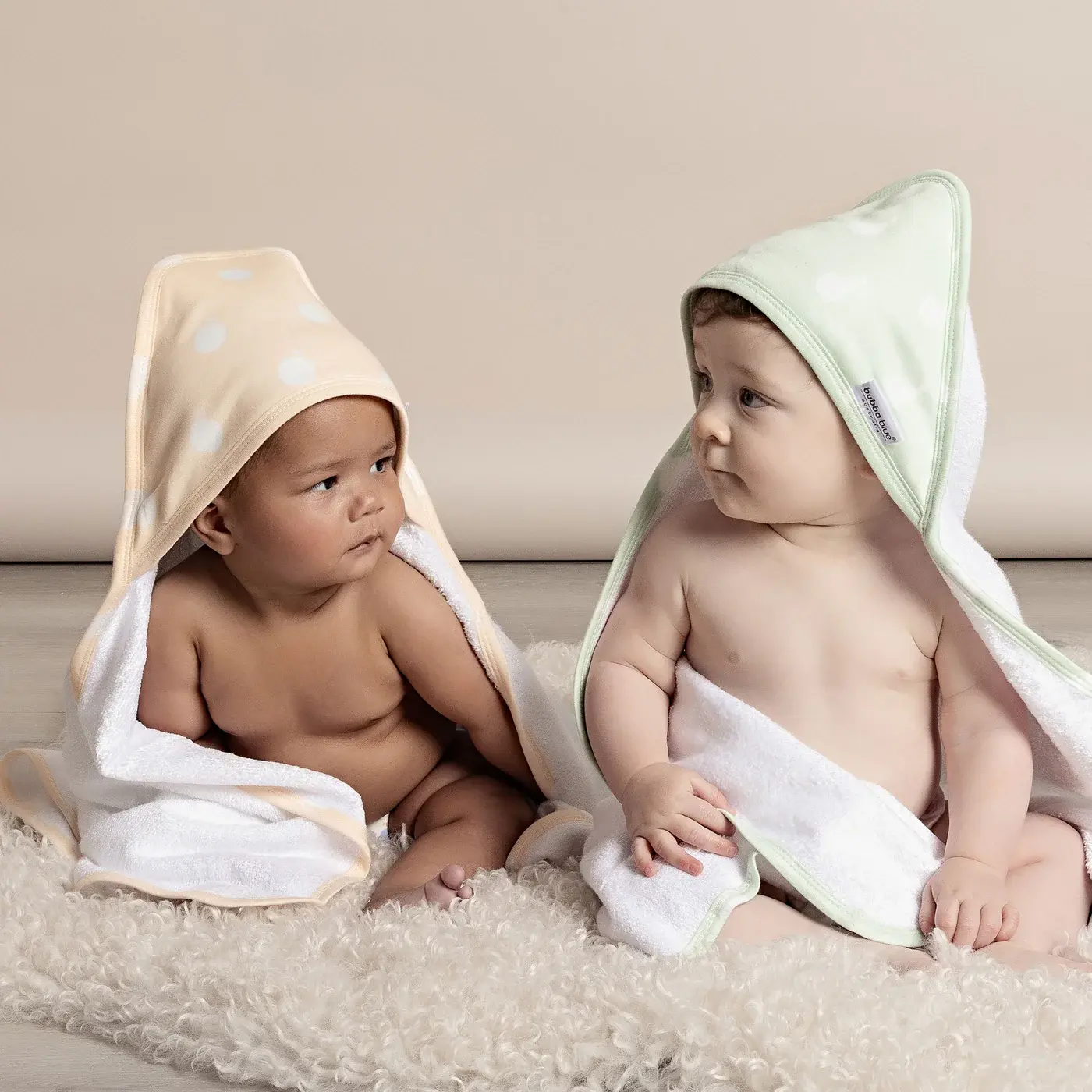 Bubba Blue Bubba Blue Sorbet Nordic 2 PK Hooded Towel