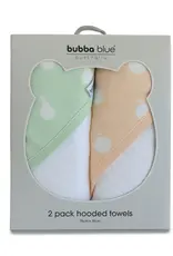 Bubba Blue Bubba Blue Sorbet Nordic 2 PK Hooded Towel