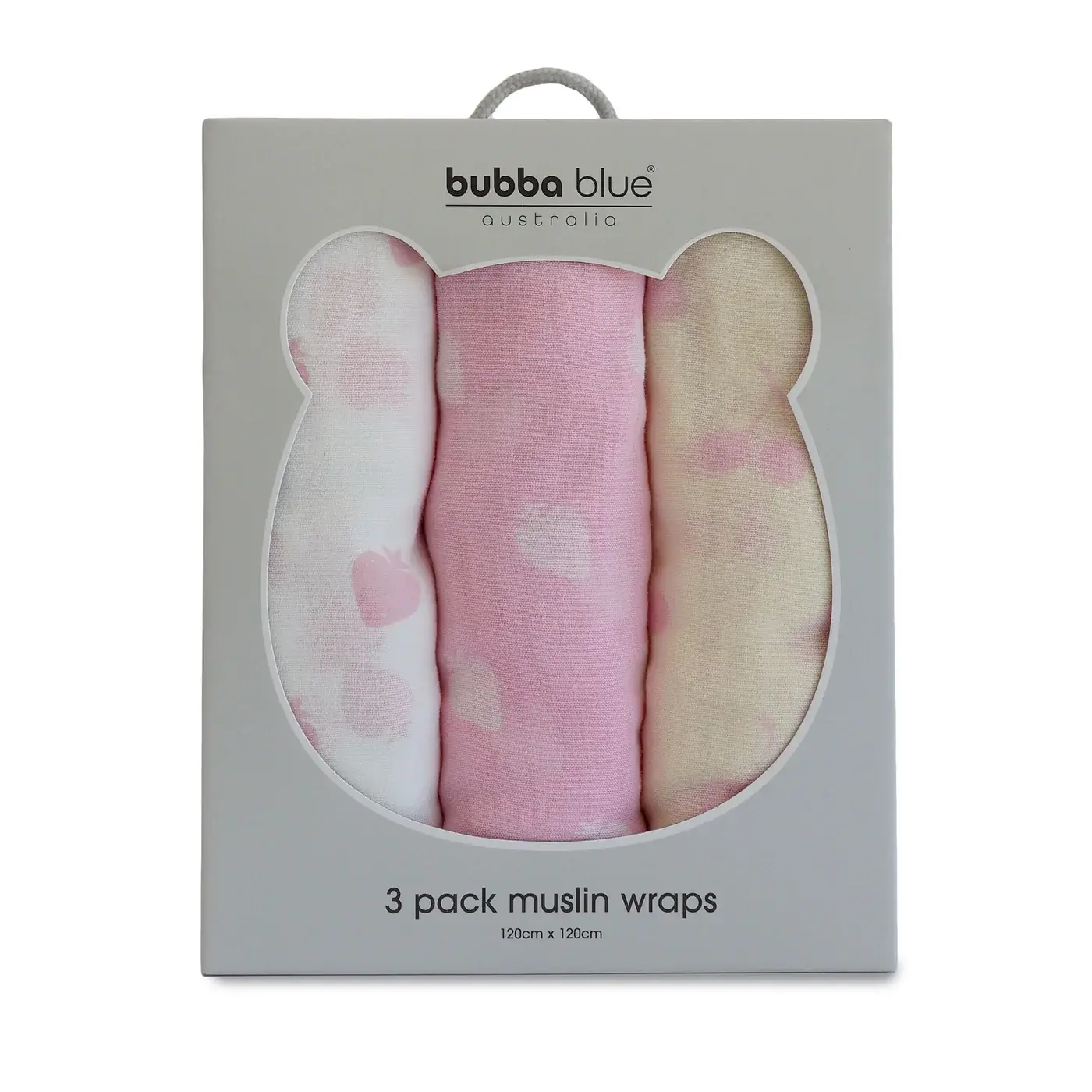 Bubba Blue Bubba Blue Sorbet Nordic 3 Pk Muslin Wrap