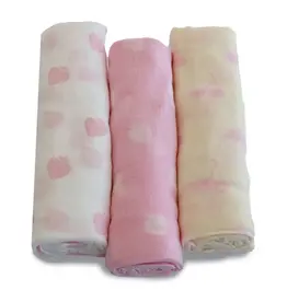 Bubba Blue Bubba Blue Sorbet Nordic 3 Pk Muslin Wrap