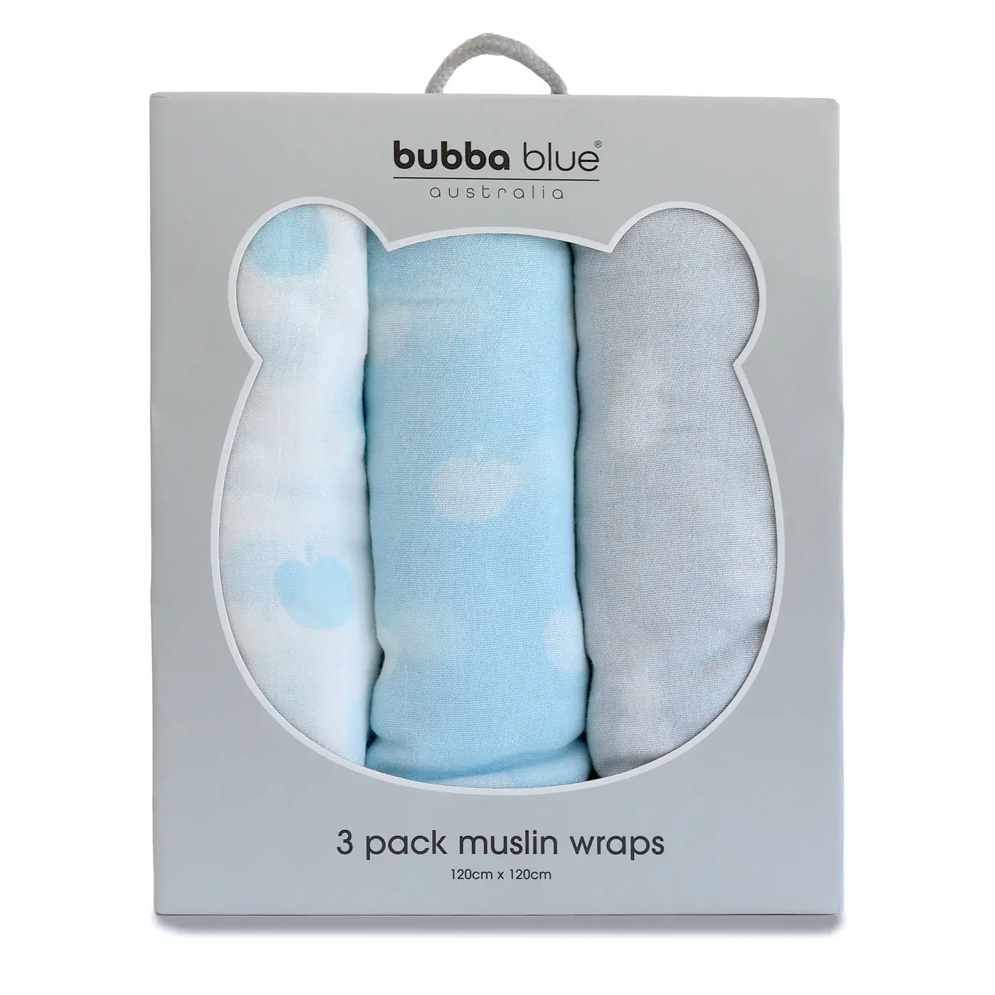 Bubba Blue Bubba Blue Sorbet Nordic 3 Pk Muslin Wrap