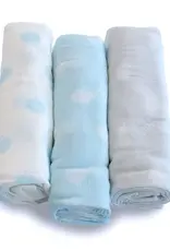 Bubba Blue Bubba Blue Sorbet Nordic 3 Pk Muslin Wrap